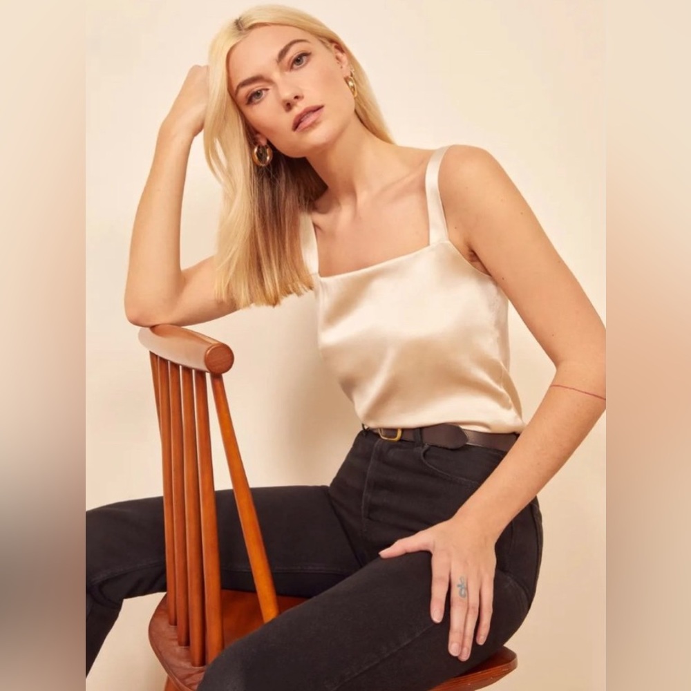 Reformation Juliana Silk top